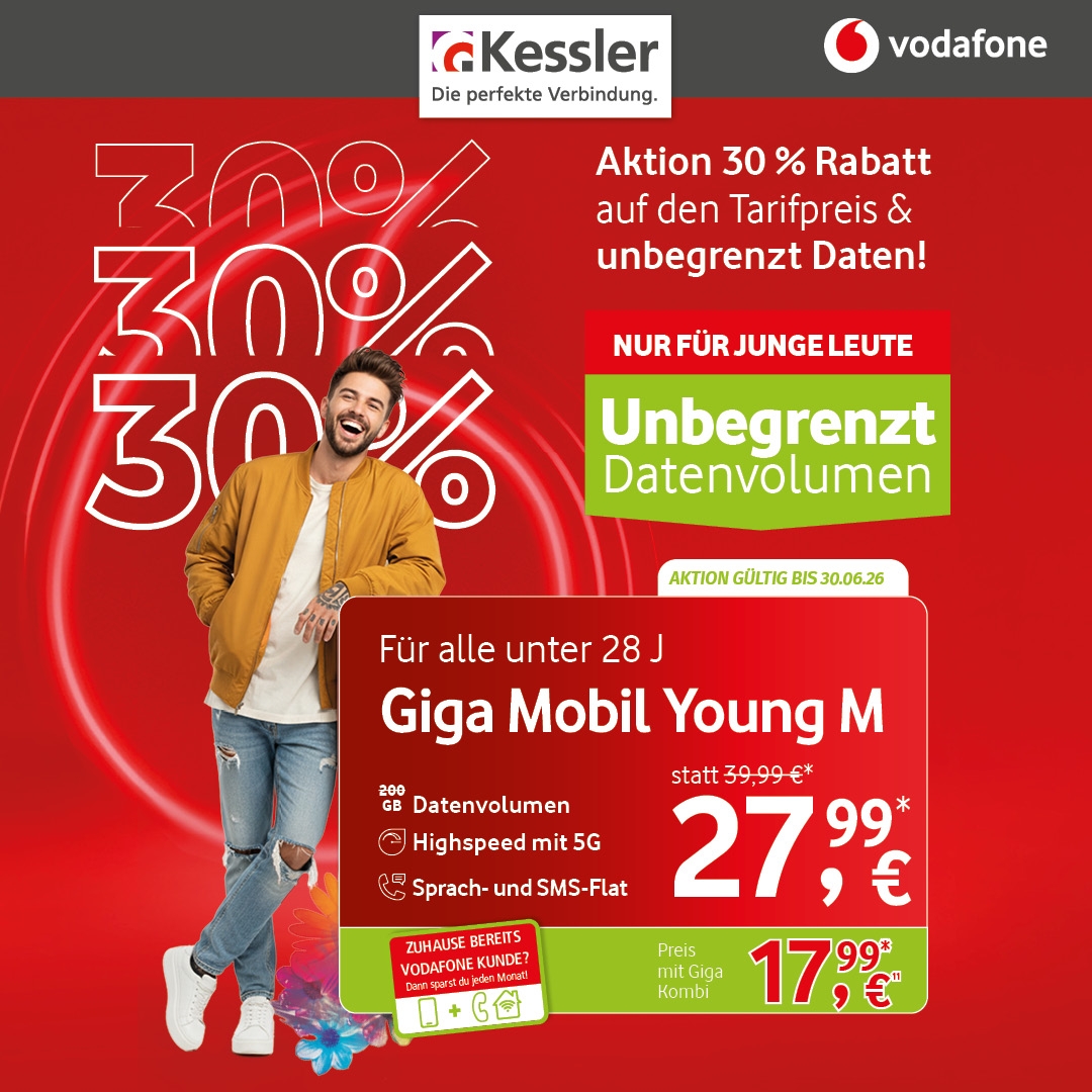 Vodafone Giga Mobil Young M Angebot