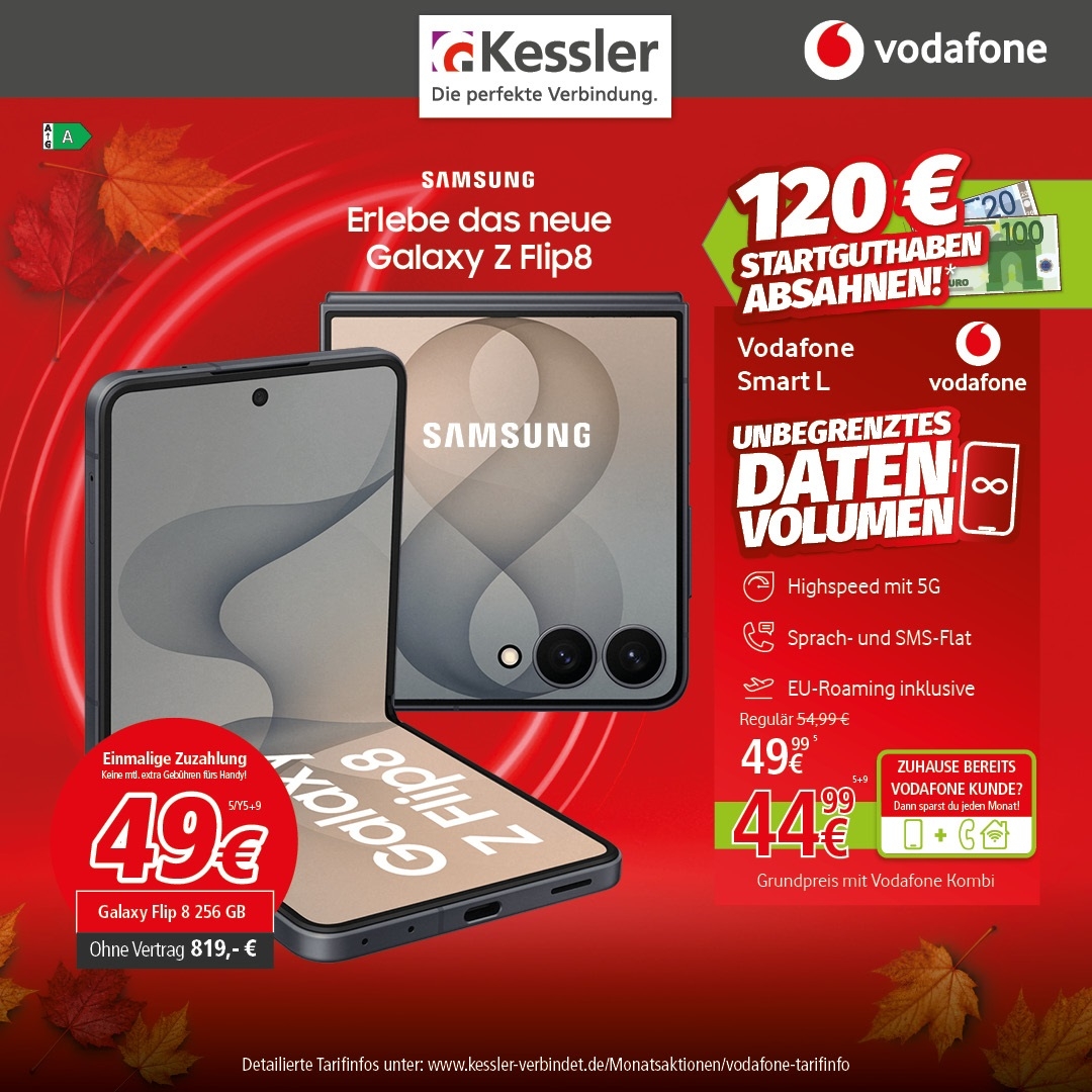 Vodafone Smart L mit Galaxy Z Flip8 512GB