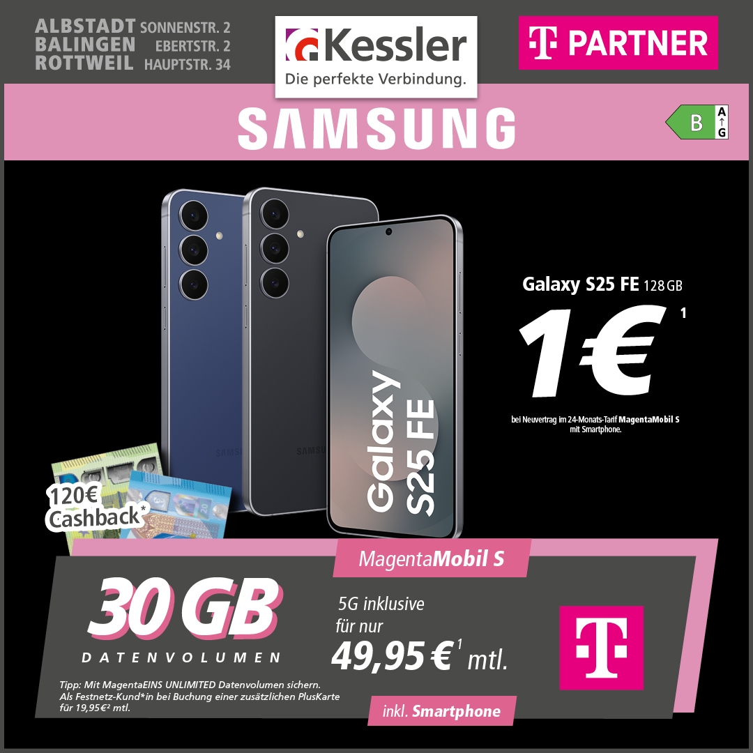 MagentaMobil S mit Samsung Galaxy S25 FE