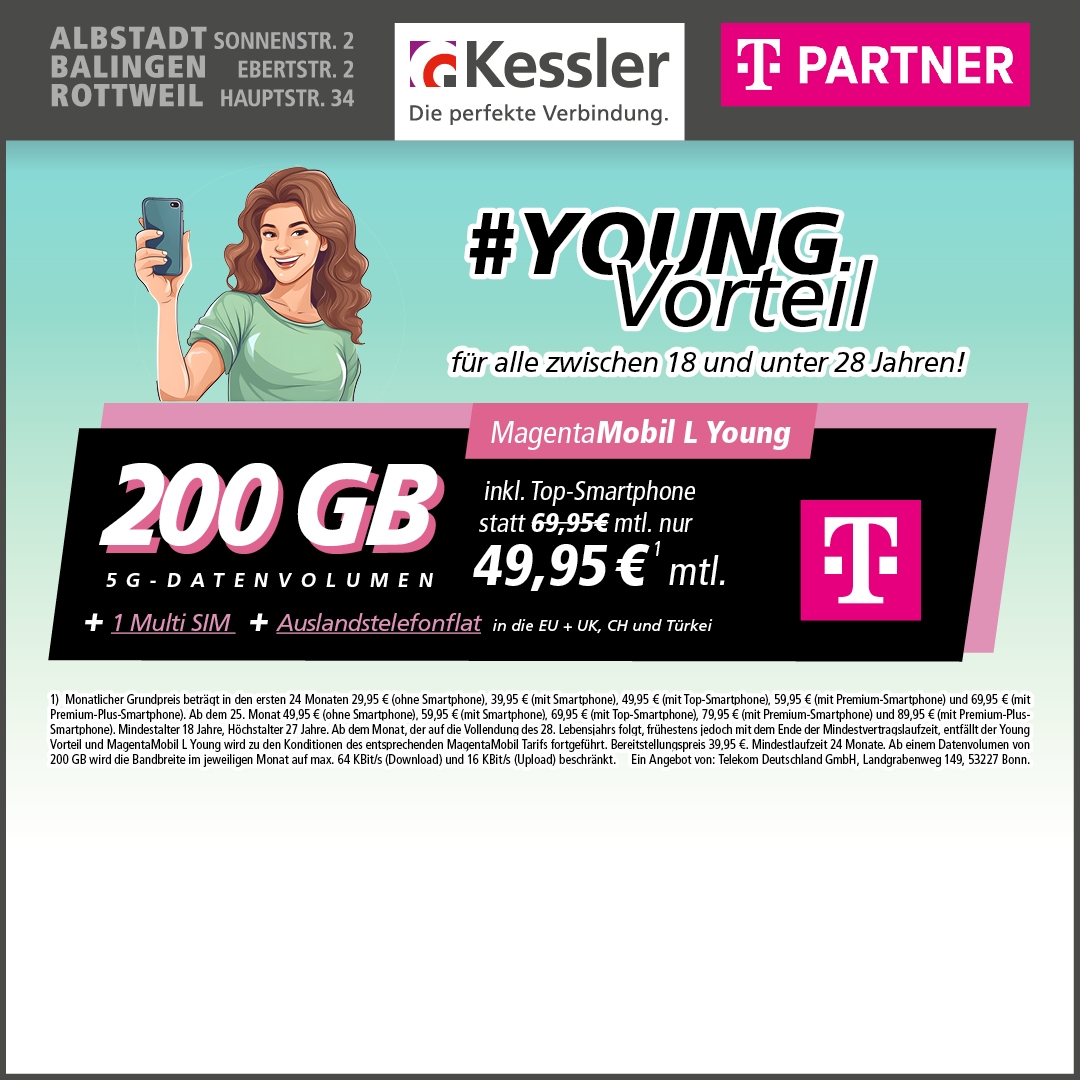 MagentaMobil L Young mit iPhone 17 Pro