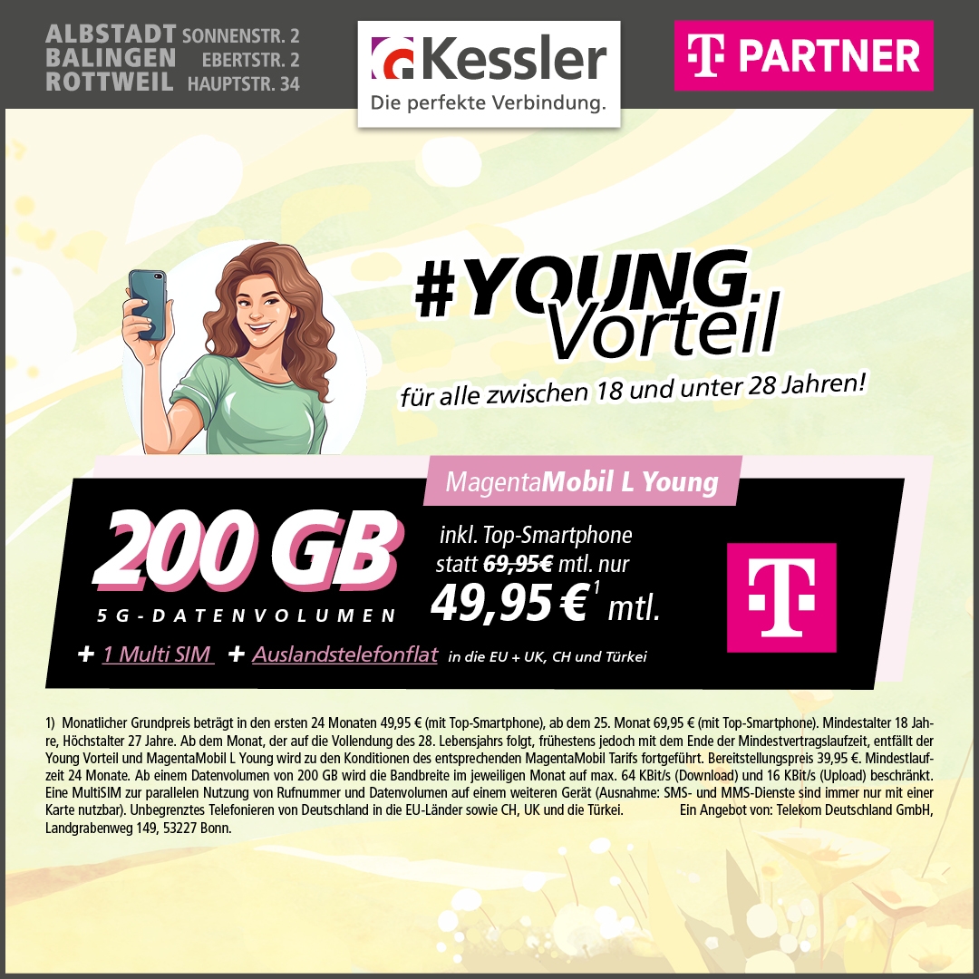 MagentaMobil L Young mit iPhone 17