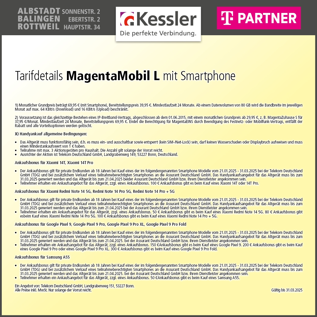 MagentaMobil L mit Samsung Galaxy S24 Ultra 256GB