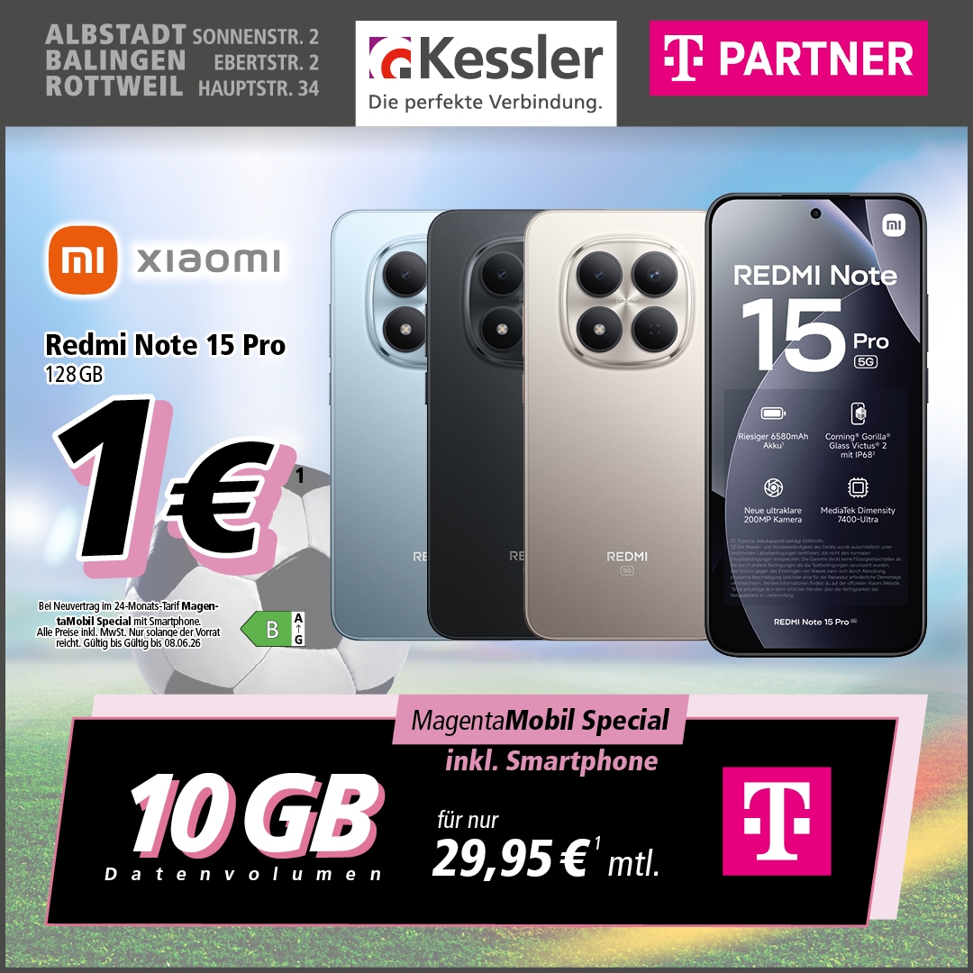 MagentaMobil Special mit Xiaomi Note 15 Pro